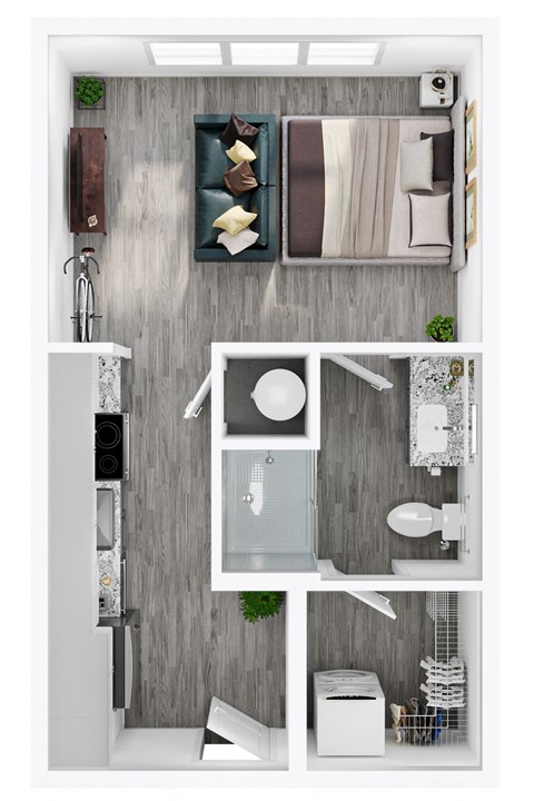 Studio 1 bath A at Link Apartments® CYKEL Apartments, North Carolina, 28208